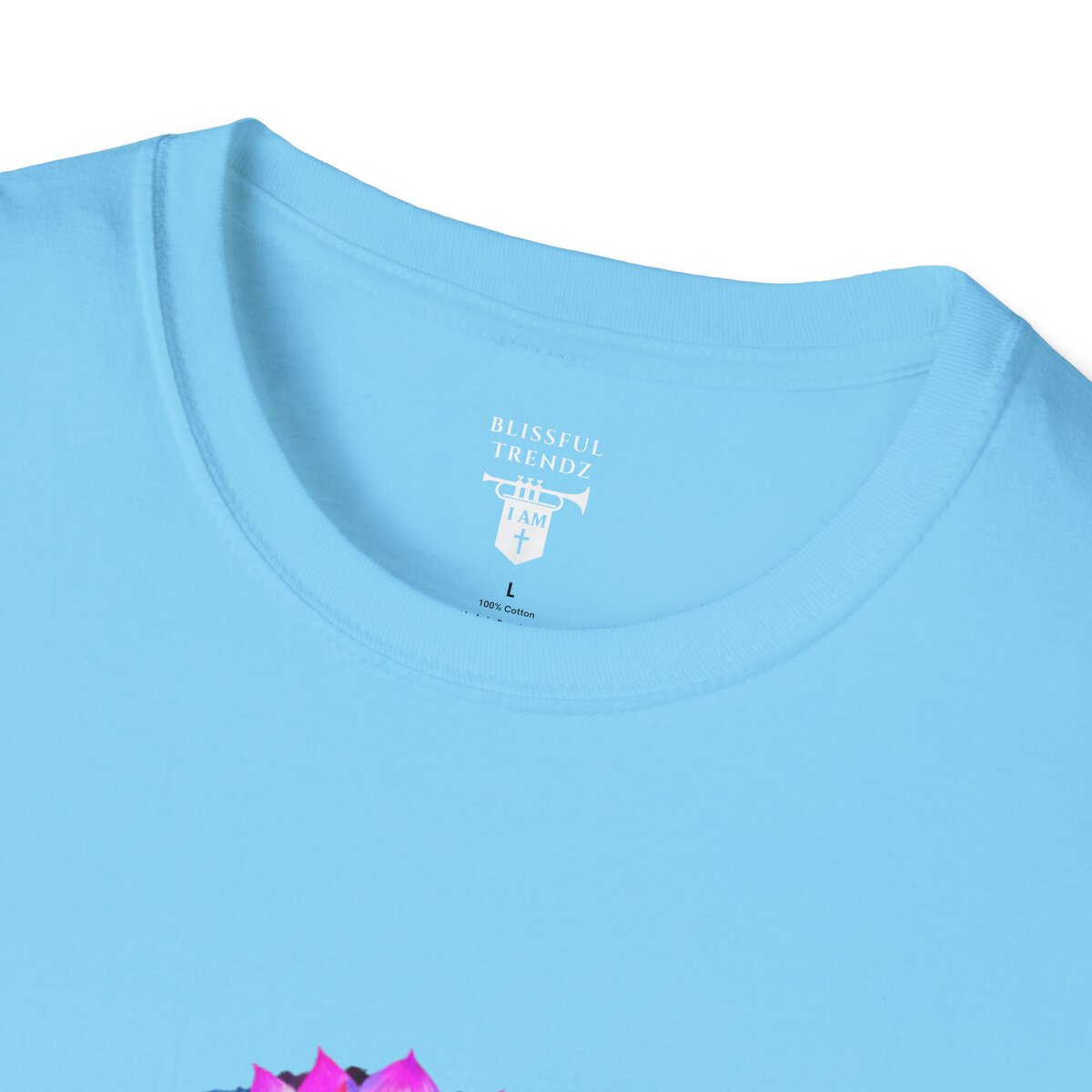I AM Growing Into Something Beautiful - Lotus - Unisex Softstyle T-Shirt - Image 29