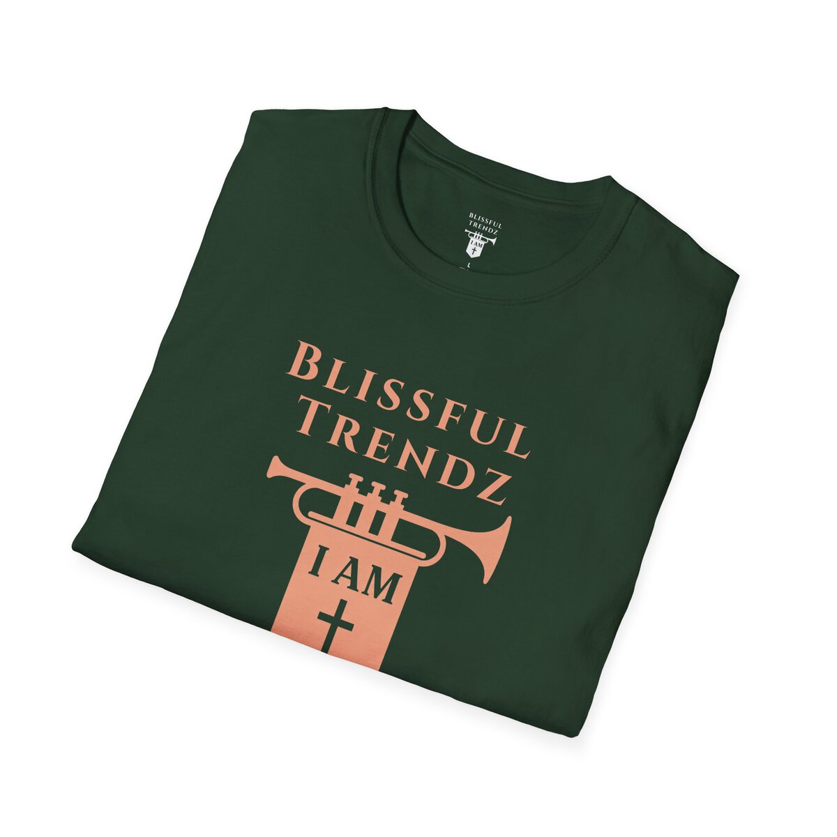 Blissful Trendz - I AM - Banners For The Battle - Raised For The Nations - PCH - Unisex Softstyle T-Shirt - Image 15