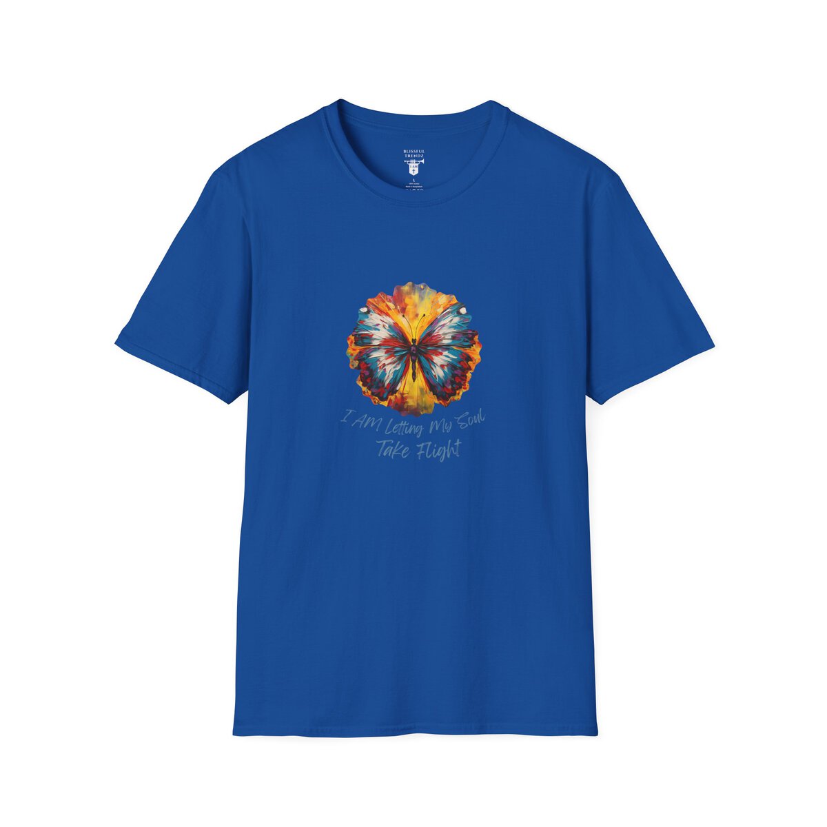 I AM Letting My Soul Take Flight - Butterfly - Unisex Softstyle T-Shirt - Image 25