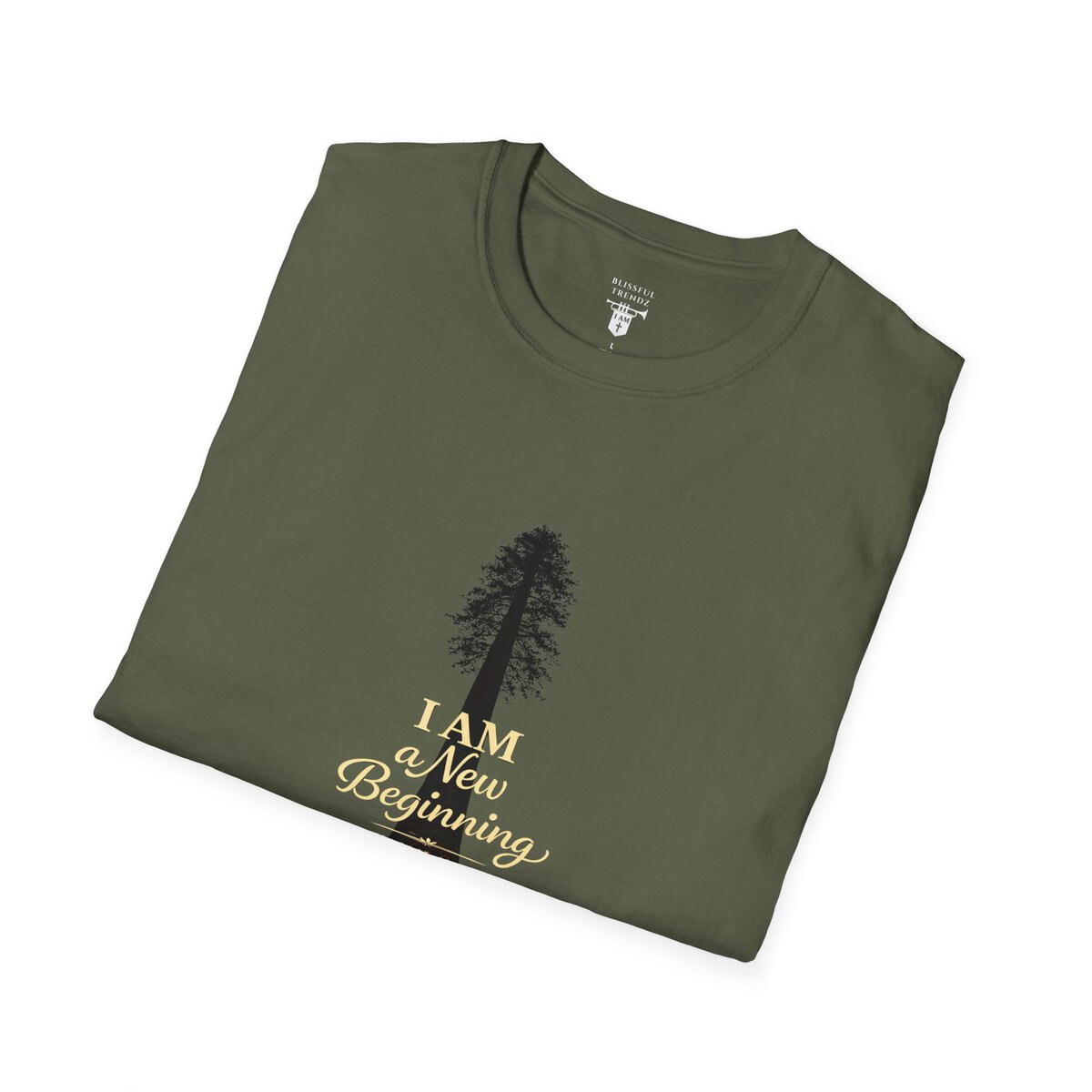 I Am a New Beginning - ISAIAH 43:19 - Sequoia Tree - Unisex Softstyle T-Shirt - Image 12