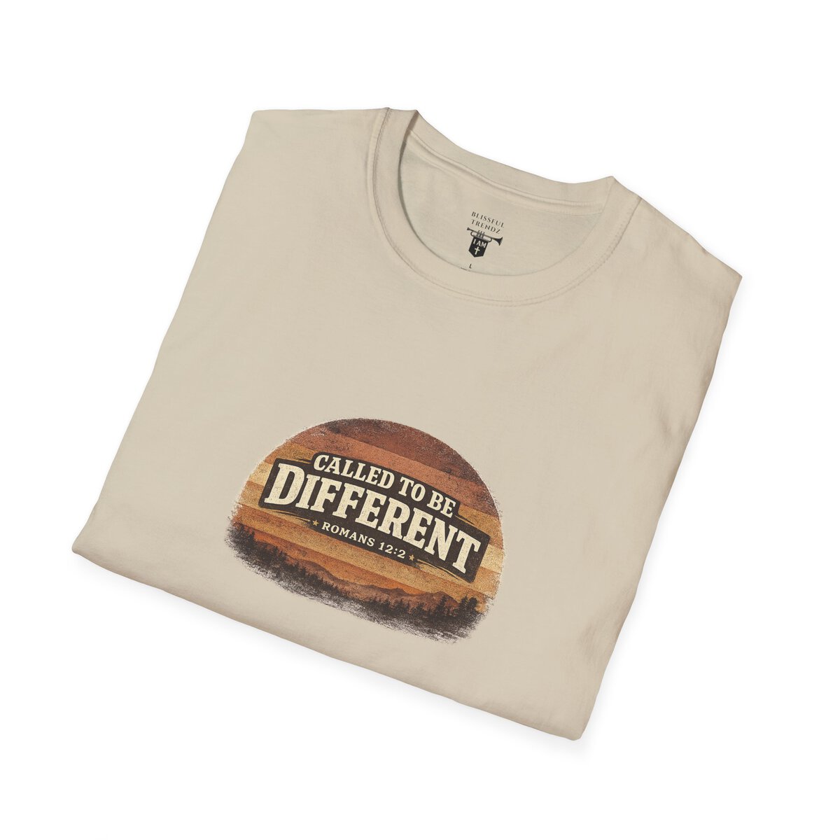 CALLED TO BE DIFFERENT - ROMANS 12:2 - Unisex Softstyle T-Shirt - Image 3