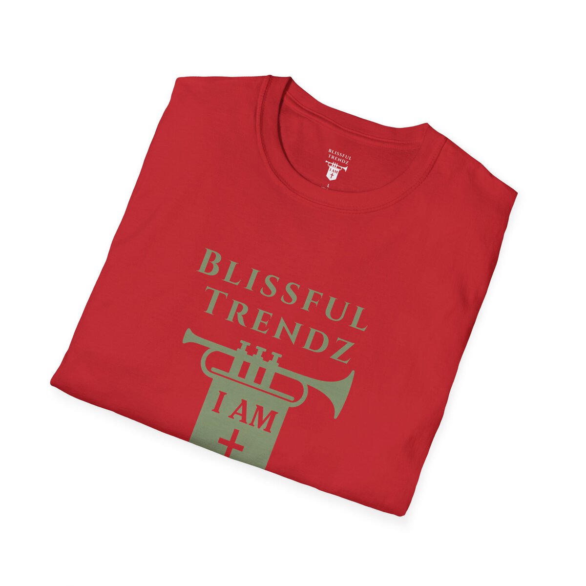 Blissful Trendz - I AM - Banners For The Battle - Raised For The Nations - SGE - Unisex Softstyle T-Shirt - Image 39