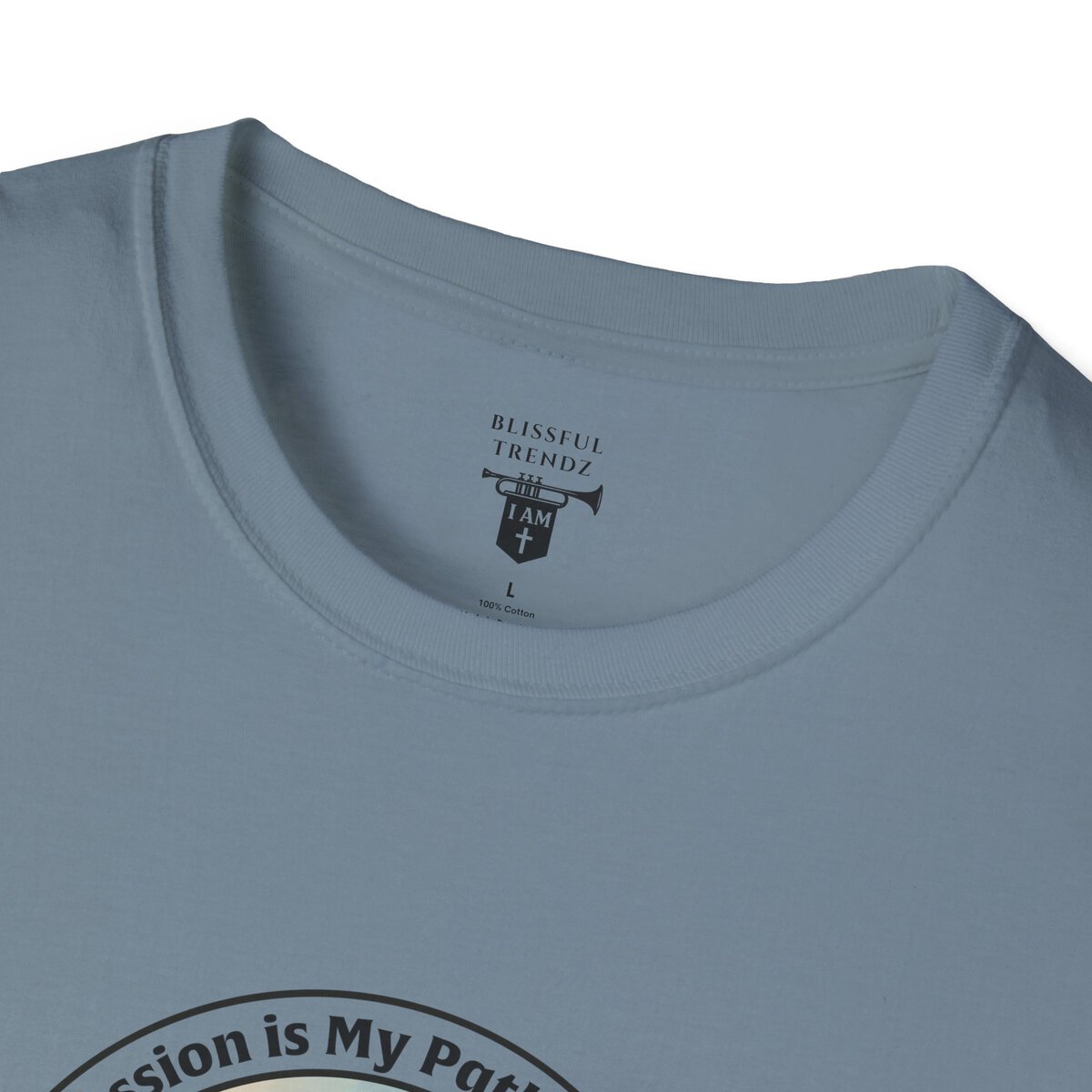 My Passion is My Path to My Soul - Compass - Circle - Unisex Softstyle T-Shirt Compass - Image 29