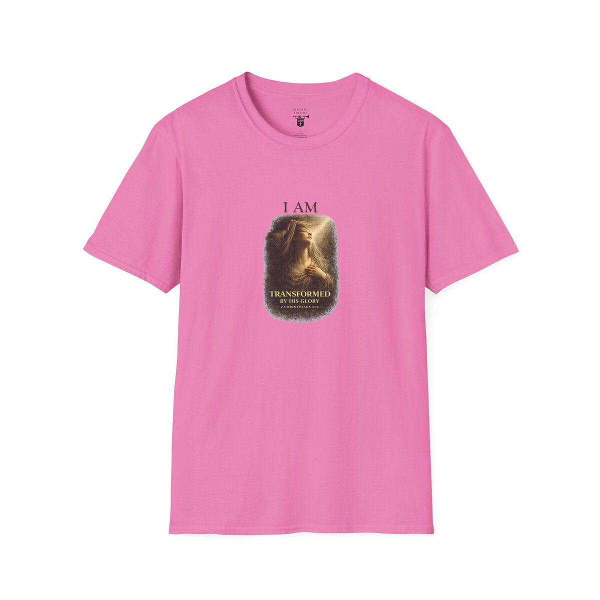 I AM Transformed By His Glory - 2 CORINTHIANS 3:18 - Veil Lifted - Unisex Softstyle T-Shirt - Image 37