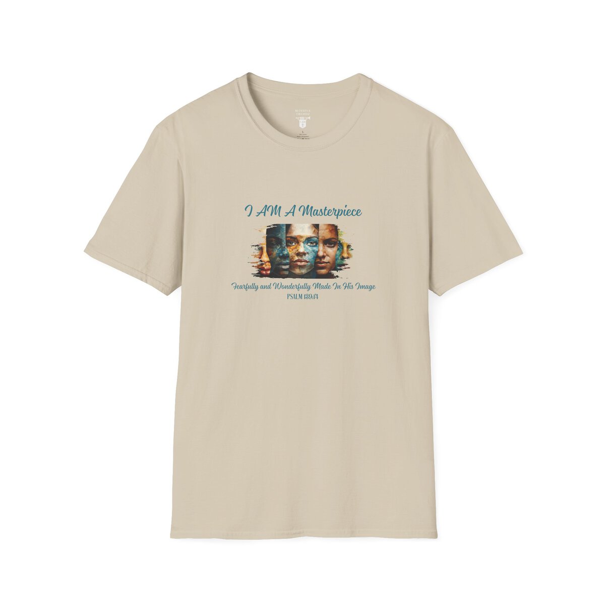 I AM A Masterpiece - Fearfully and Wonderfully Made In His Image - PSALM 139:14 - Unisex Softstyle T-Shirt - Image 4