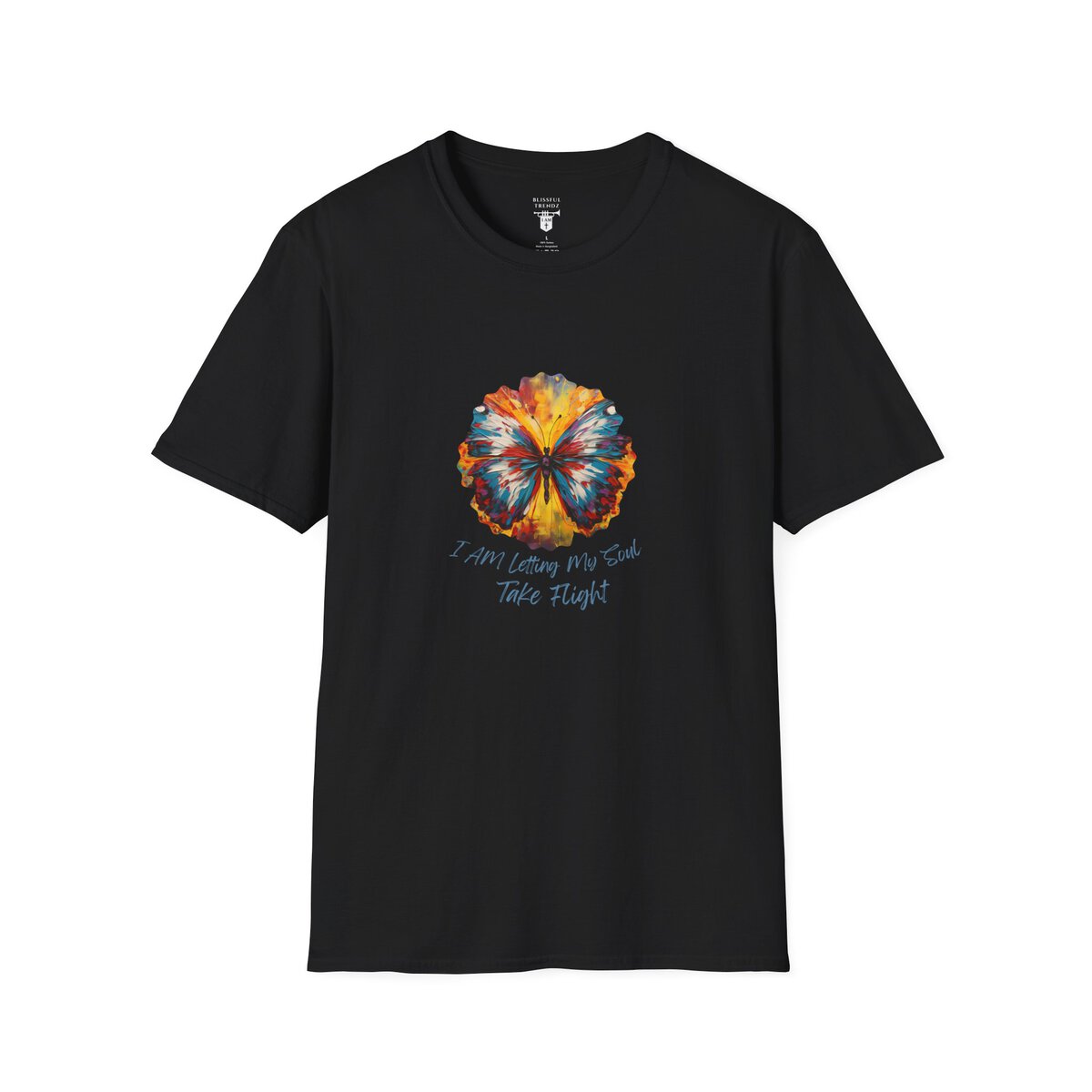 I AM Letting My Soul Take Flight - Butterfly - Unisex Softstyle T-Shirt - Image 7