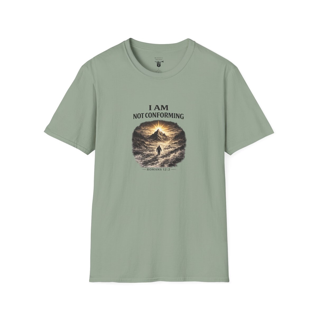 I AM Not Conforming - ROMANS 12:2 - Walking Against Current - Unisex Softstyle T-Shirt - Image 22
