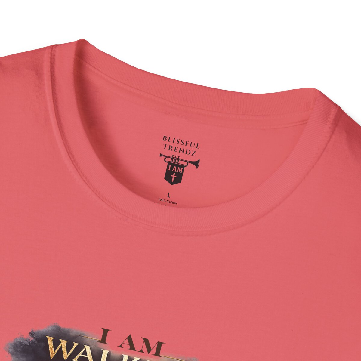 I AM WALKING WITH THEE DAILY - PSALM 119:105 - SCRIPTURE - Unisex Softstyle T-Shirt - Image 11