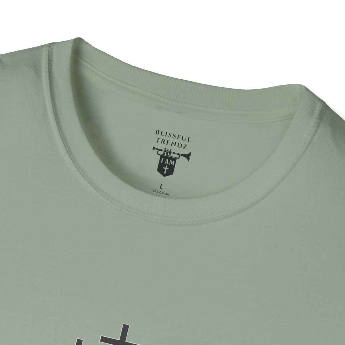 I AM Walking the Narrow Road - 1 JOHN 2:6 - Cross - BLK - Unisex Softstyle T-Shirt - Image 23