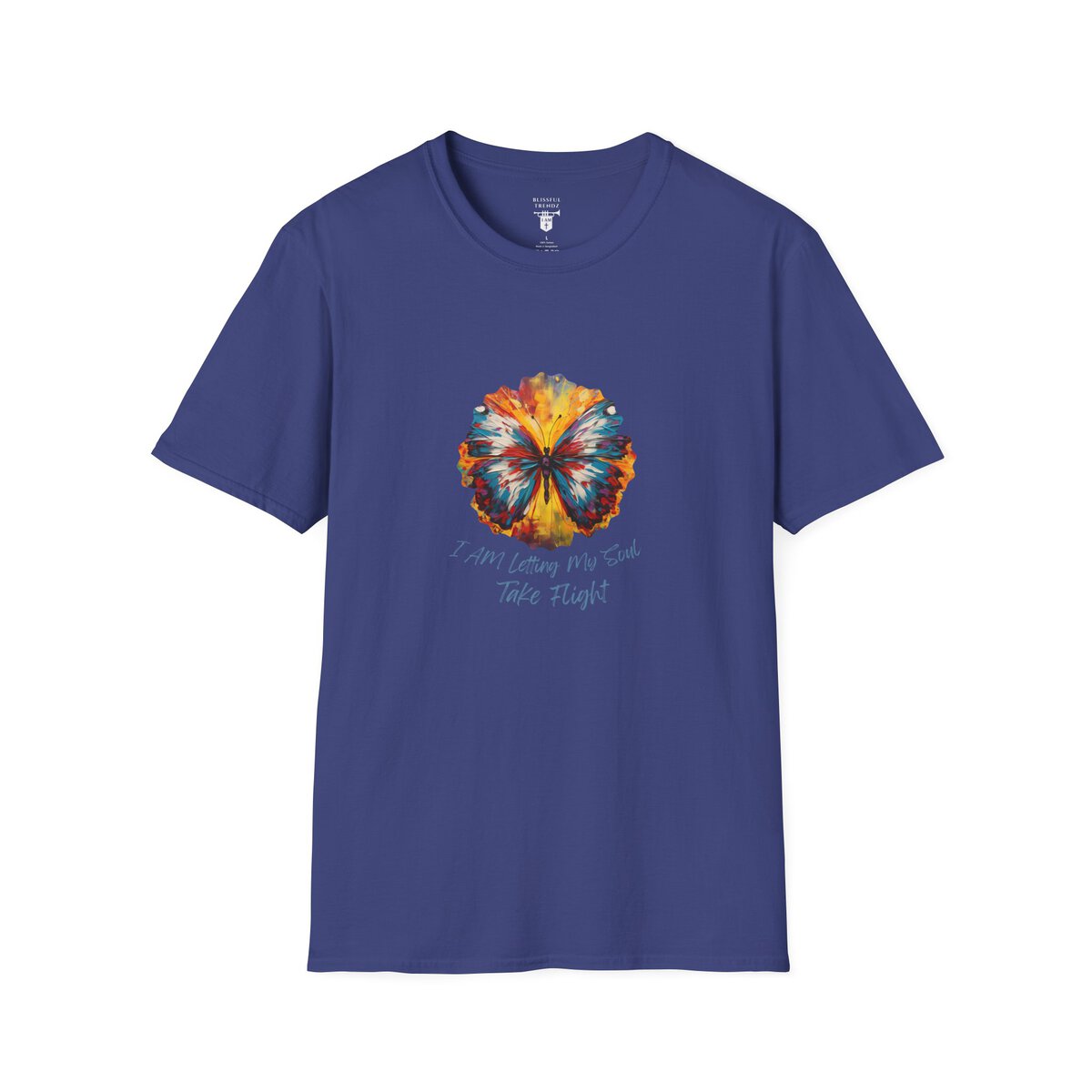I AM Letting My Soul Take Flight - Butterfly - Unisex Softstyle T-Shirt - Image 28