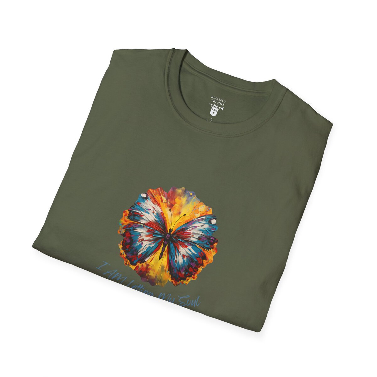 I AM Letting My Soul Take Flight - Butterfly - Unisex Softstyle T-Shirt - Image 21