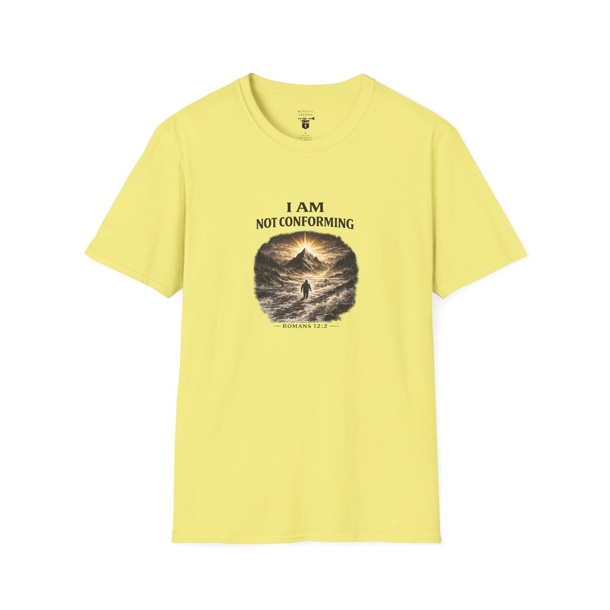 I AM Not Conforming - ROMANS 12:2 - Walking Against Current - Unisex Softstyle T-Shirt - Image 19
