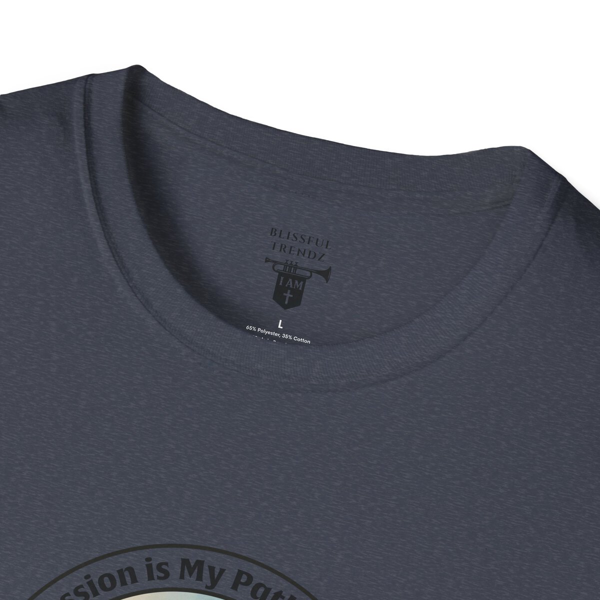 My Passion is My Path to My Soul - Compass - Circle - Unisex Softstyle T-Shirt Compass - Image 41