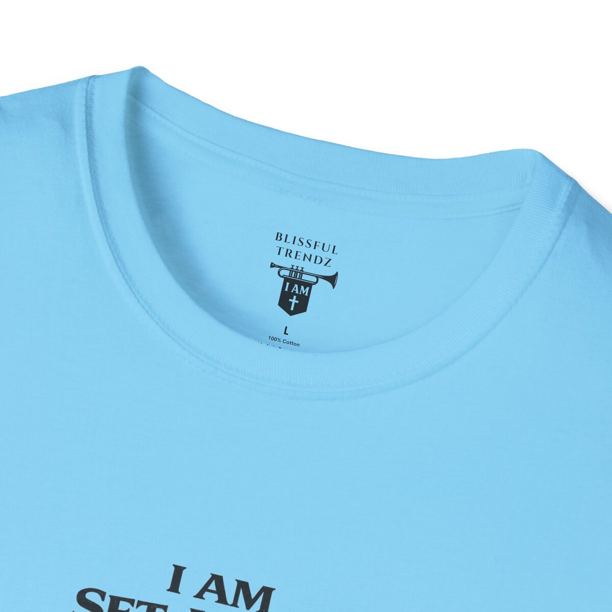 I AM Set Apart - 1 Peter 2:9 - Mountains - Unisex Softstyle T-Shirt - Image 2