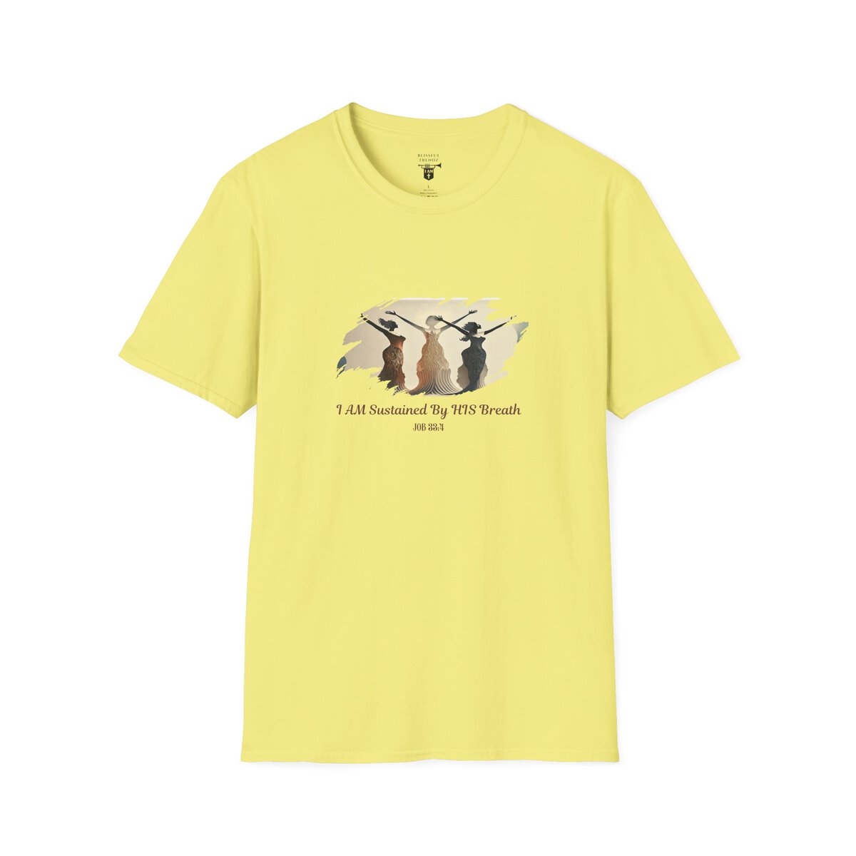 I AM Sustained By HIS Breath - JOB 33:4 - Unisex Softstyle T-Shirt - Image 16