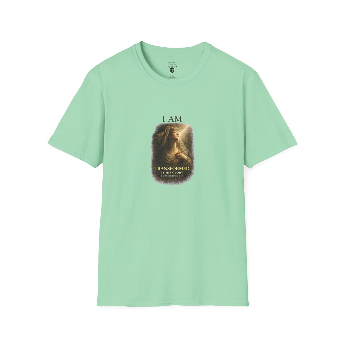 I AM Transformed By His Glory - 2 CORINTHIANS 3:18 - Veil Lifted - Unisex Softstyle T-Shirt - Image 19