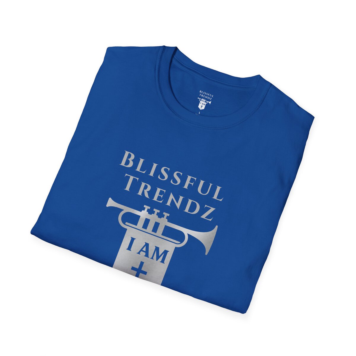 Blissful Trendz - I AM - Banners For The Battle - Raised For The Nations - GRY - Unisex Softstyle T-Shirt - Image 24