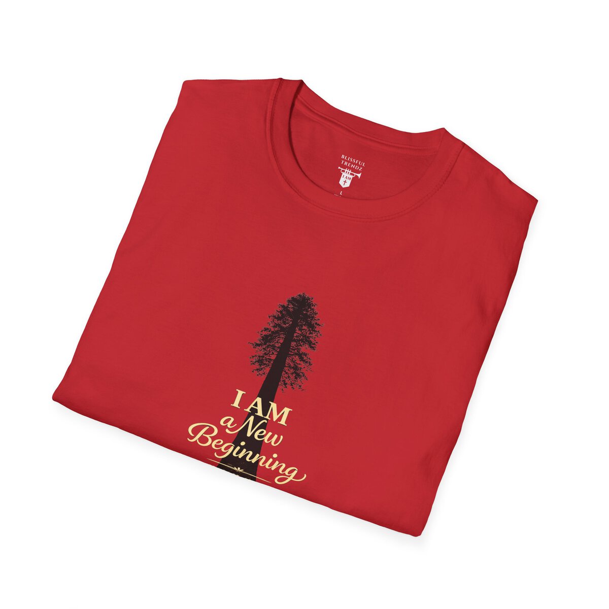 I Am a New Beginning - ISAIAH 43:19 - Sequoia Tree - Unisex Softstyle T-Shirt - Image 39
