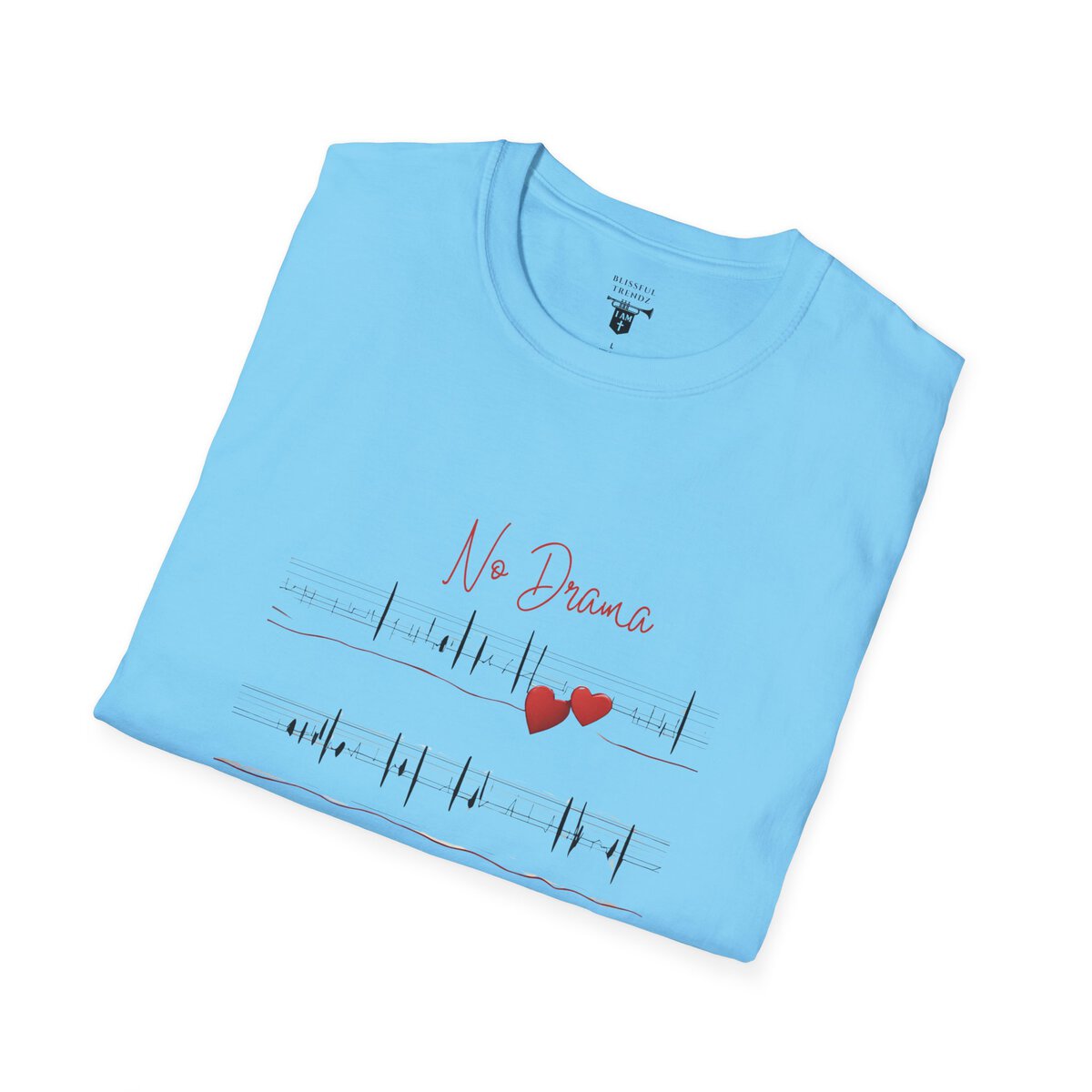 No Drama - No Trauma - Unisex Softstyle T-Shirt - Image 3