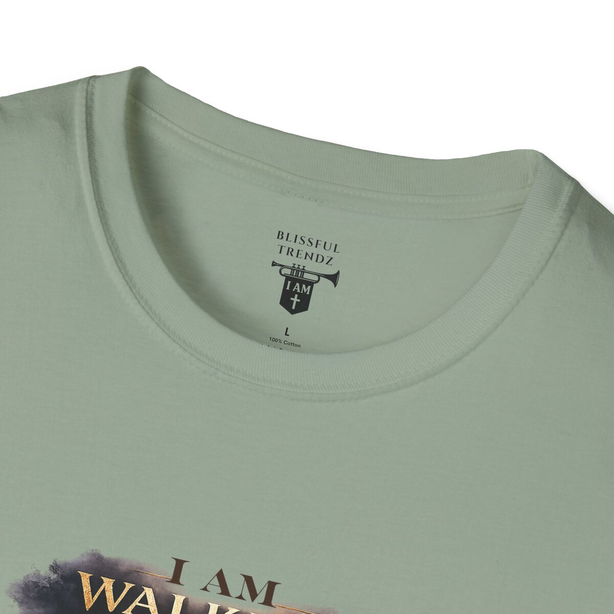 I AM WALKING WITH THEE DAILY - PSALM 119:105 - SCRIPTURE - Unisex Softstyle T-Shirt - Image 17