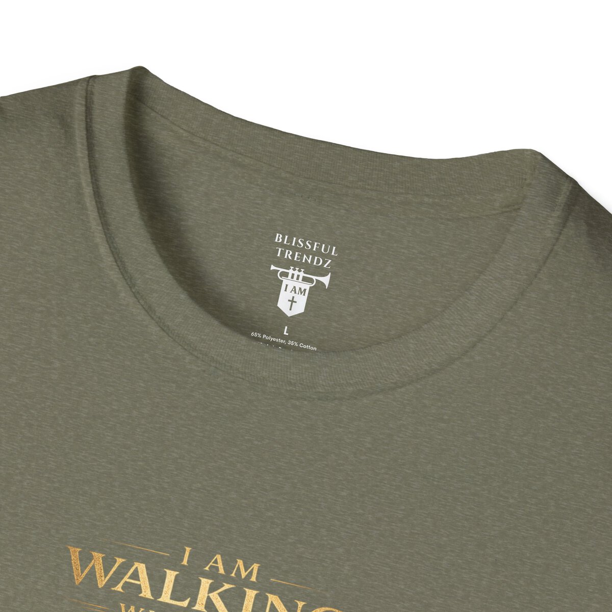 I AM WALKING WITH THEE DAILY - PSALM 119:105 - LANTERN - Unisex Softstyle T-Shirt - Image 11