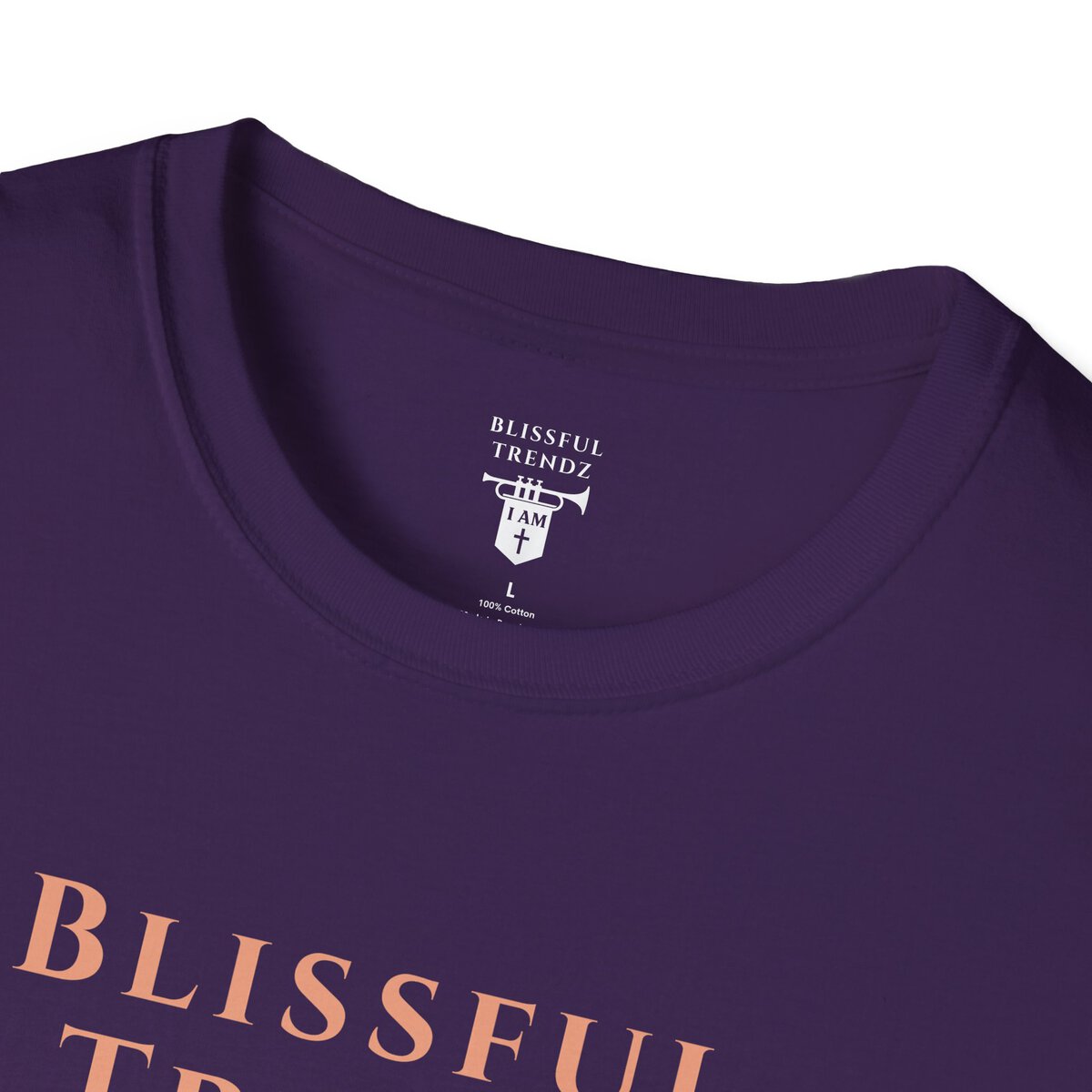 Blissful Trendz - I AM - Banners For The Battle - Raised For The Nations - PCH - Unisex Softstyle T-Shirt - Image 2