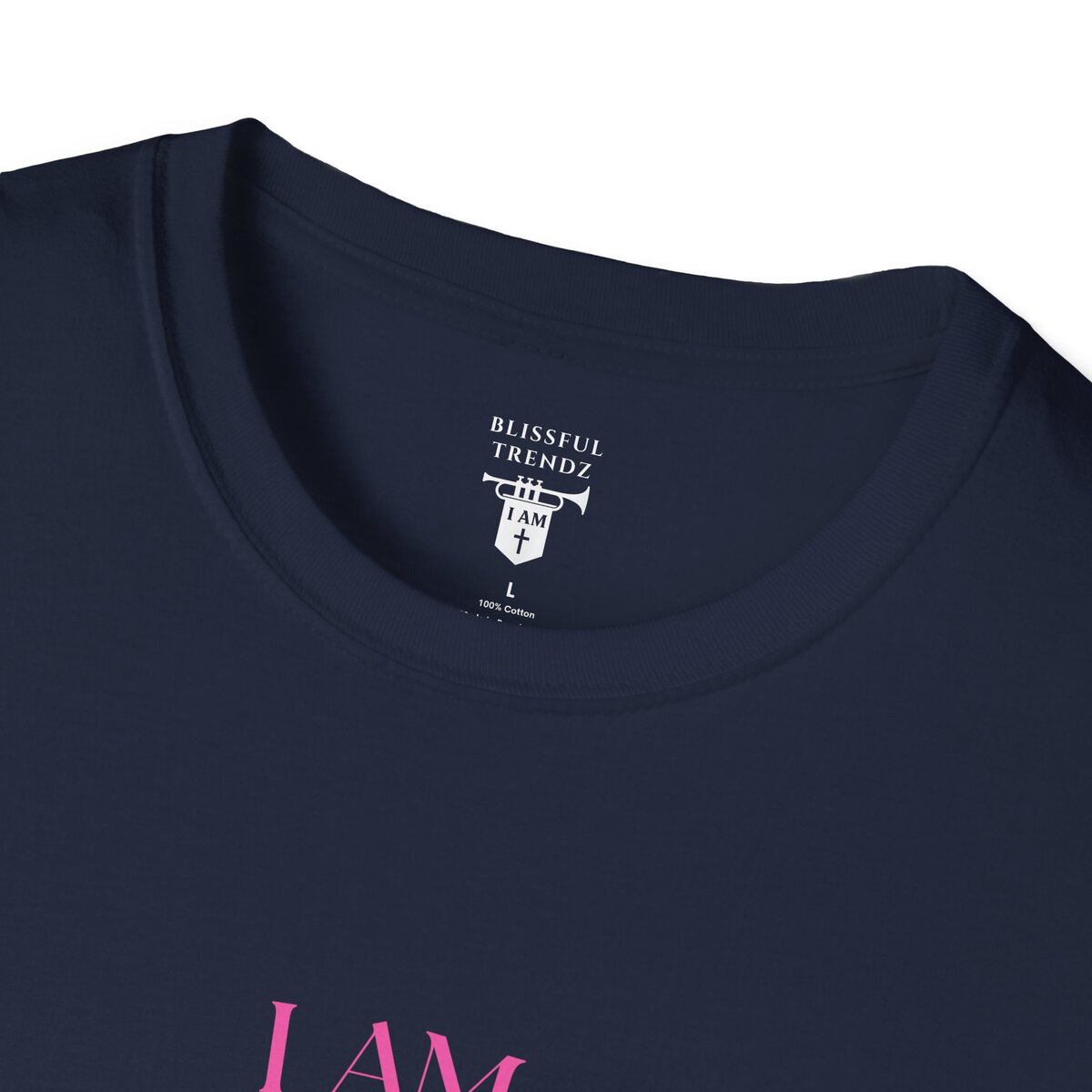 I AM 100% by Design - PNK/GRN MNDLA - Unisex Softstyle T-Shirt - Image 32