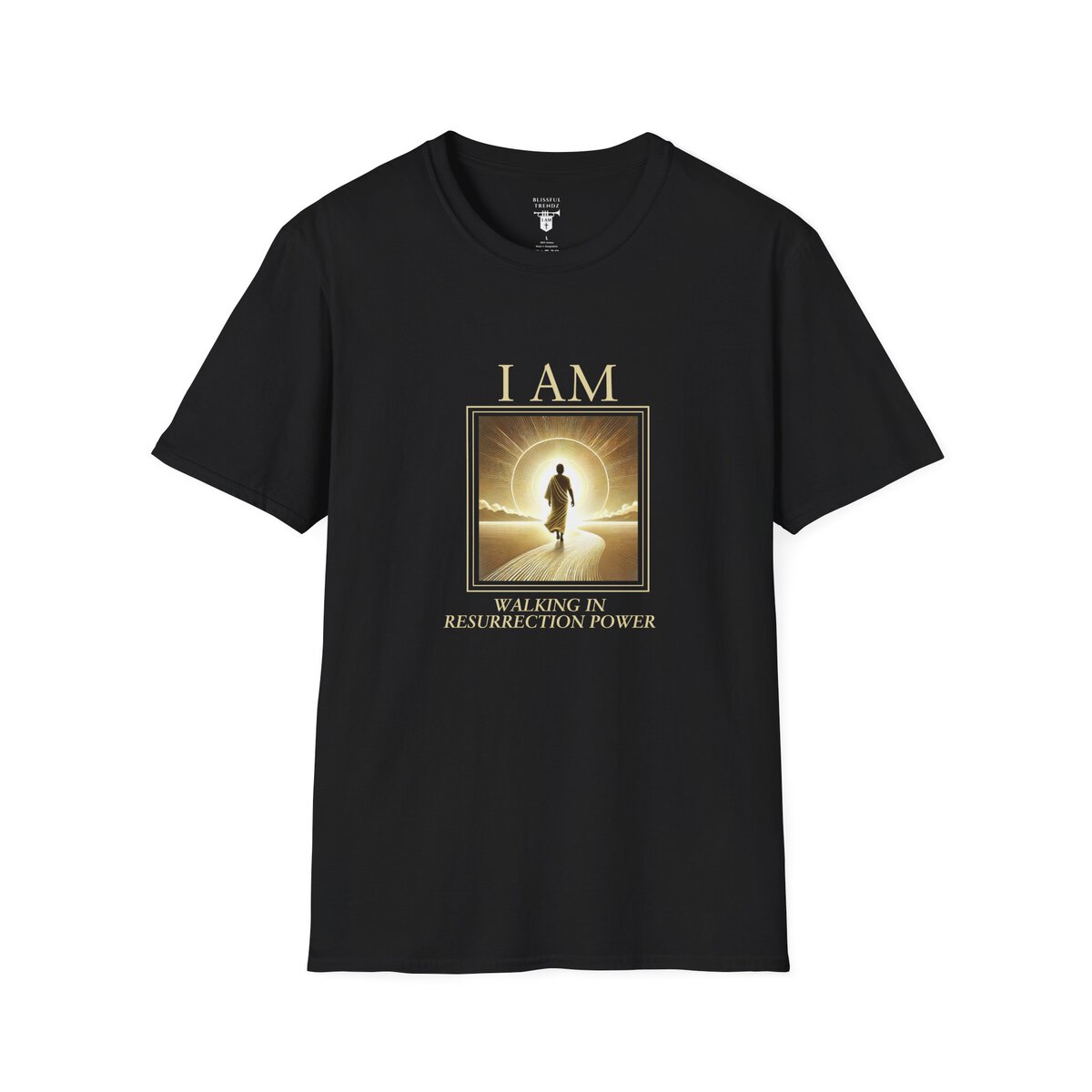 I AM Walking In Resurrection Power - Golden Path - Unisex Softstyle T-Shirt - Image 7