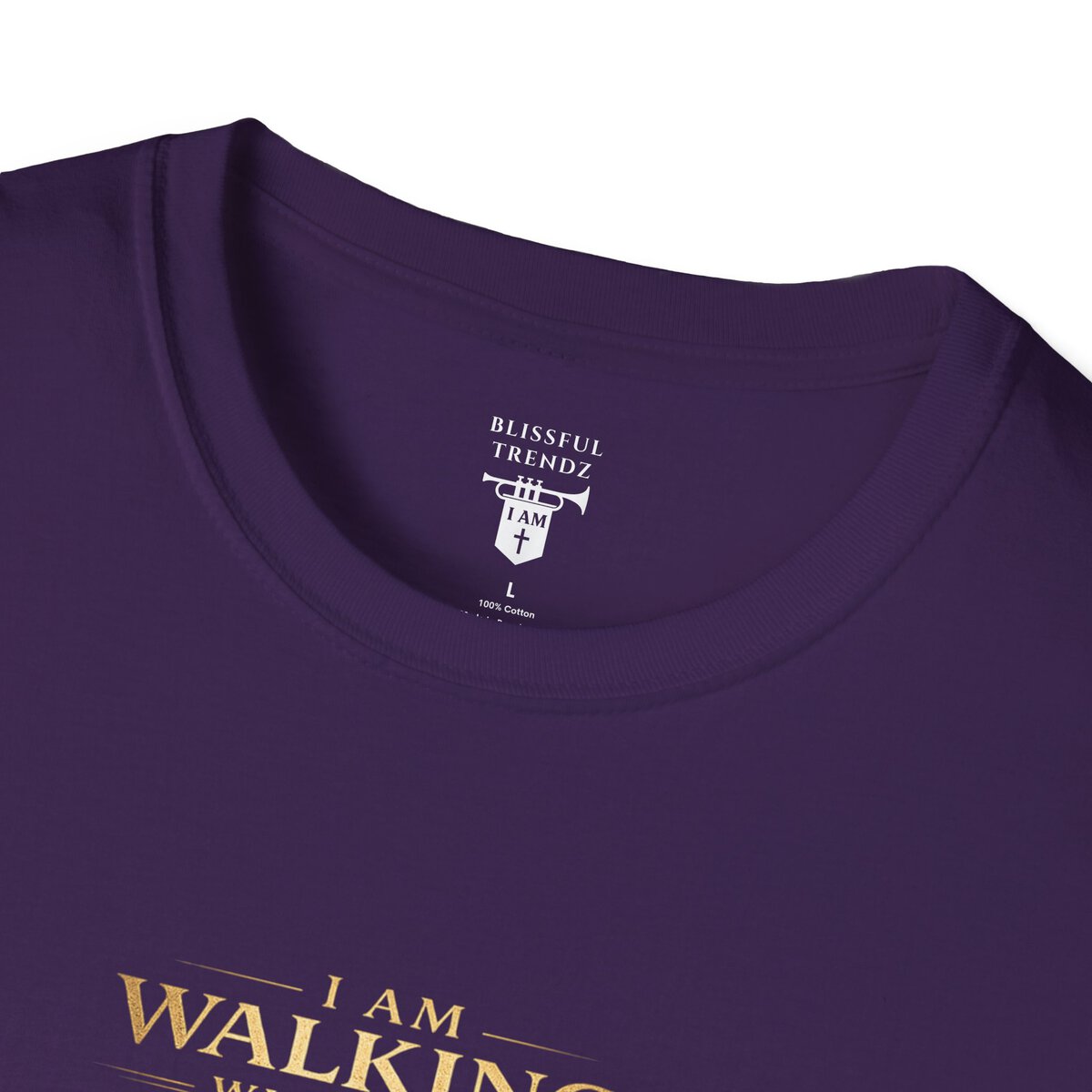 I AM WALKING WITH THEE DAILY - PSALM 119:105 - LANTERN - Unisex Softstyle T-Shirt - Image 35