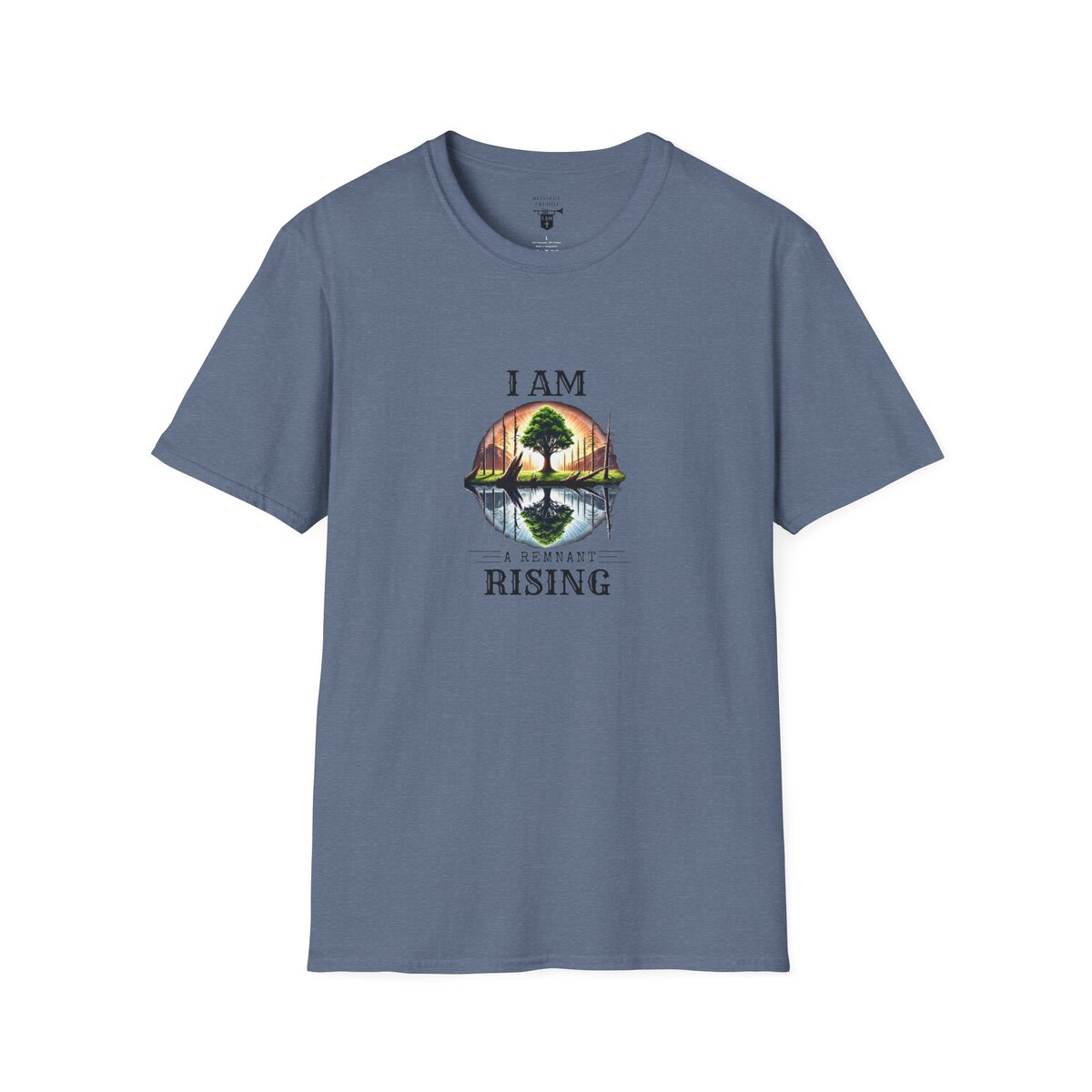 I AM A Remnant Rising - Tree - Unisex Softstyle T-Shirt - Image 34