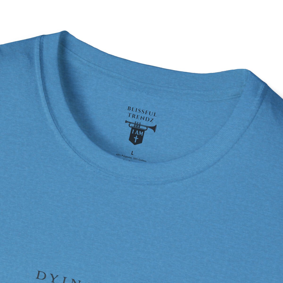 DYING DAILY - LIVING FULLY - LUKE 9:23 - TYPOGRAPHY - Unisex Softstyle T-Shirt - Image 2