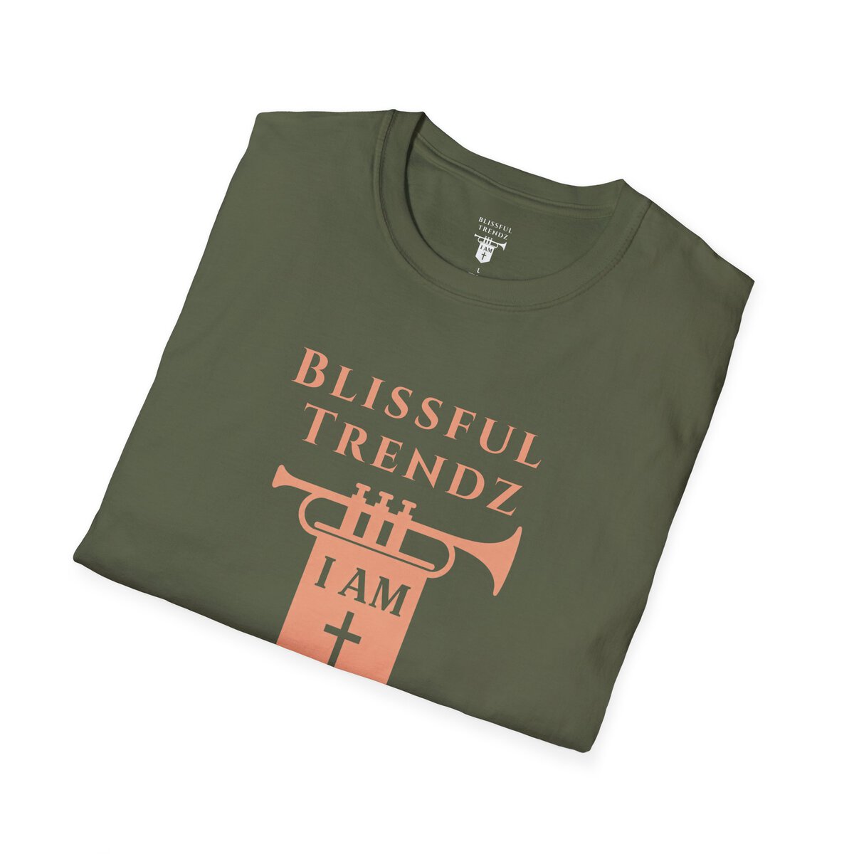 Blissful Trendz - I AM - Banners For The Battle - Raised For The Nations - PCH - Unisex Softstyle T-Shirt - Image 12