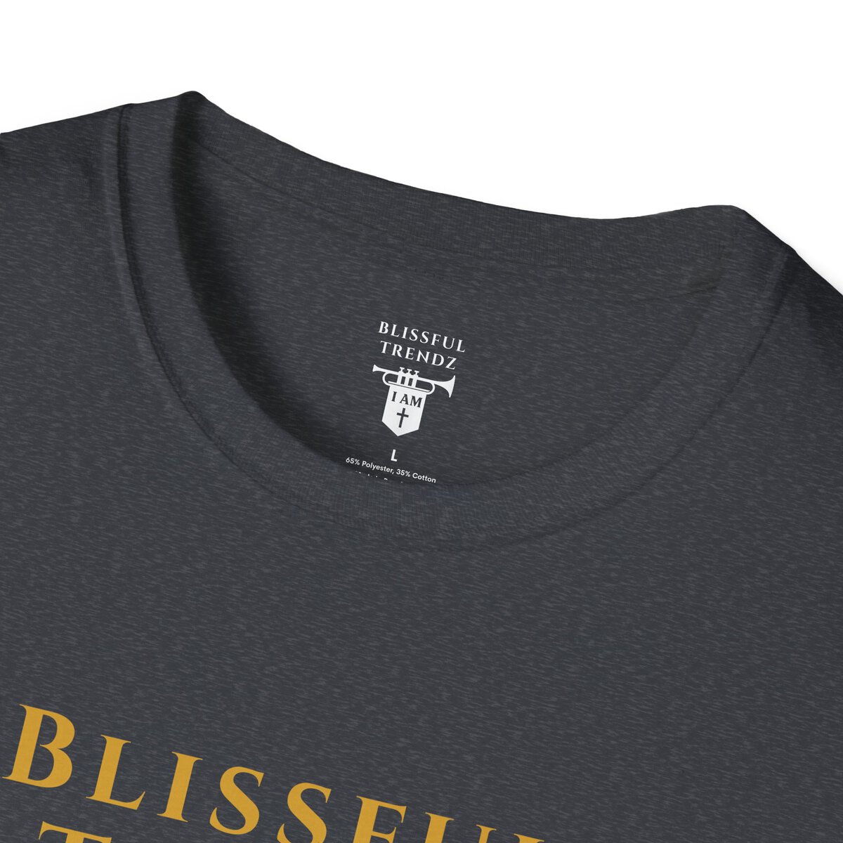 Blissful Trendz - I AM - Banners For The Battle - Raised For The Nations - GLD - Unisex Softstyle T-Shirt - Image 32