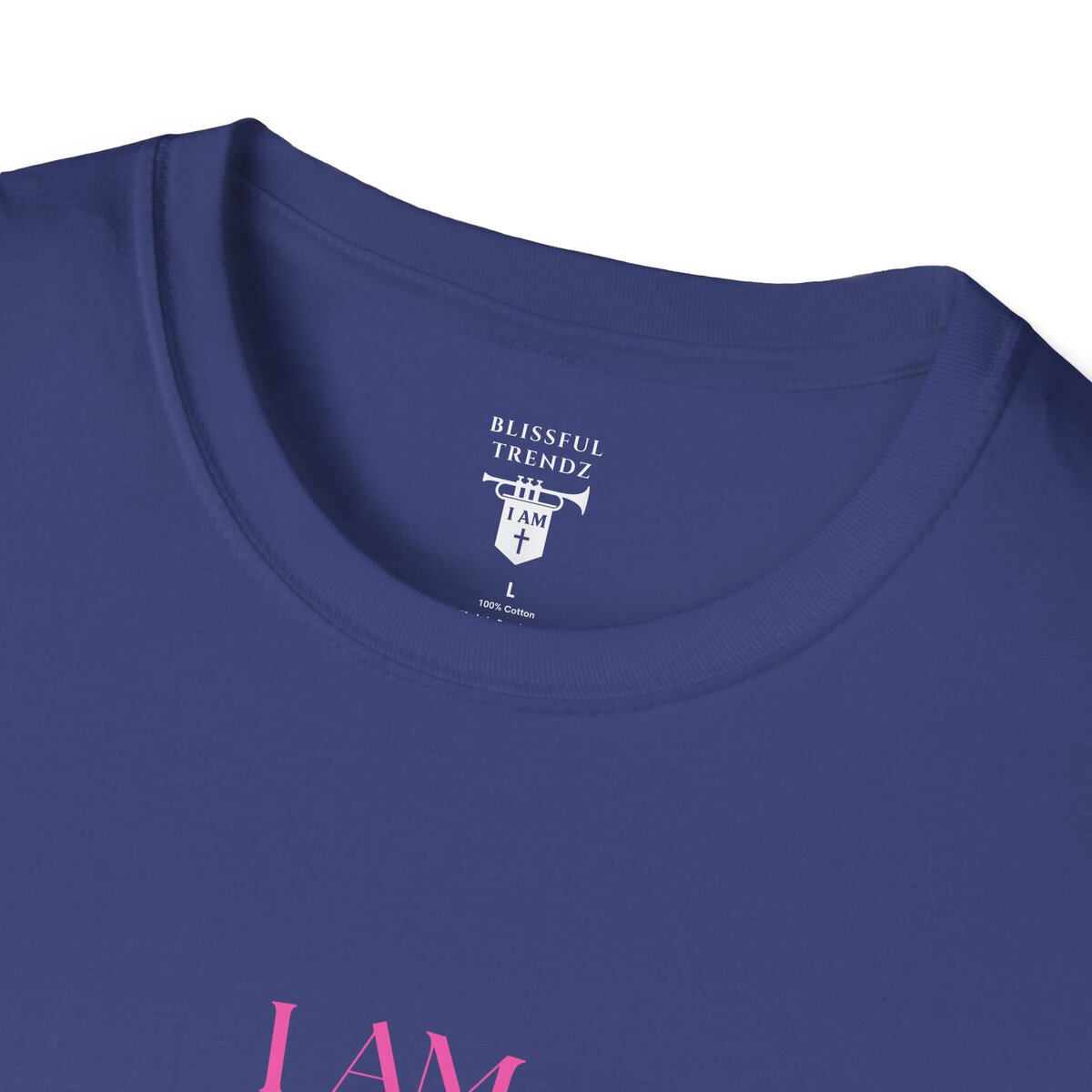 I AM 100% by Design - PNK/GRN MNDLA - Unisex Softstyle T-Shirt - Image 26
