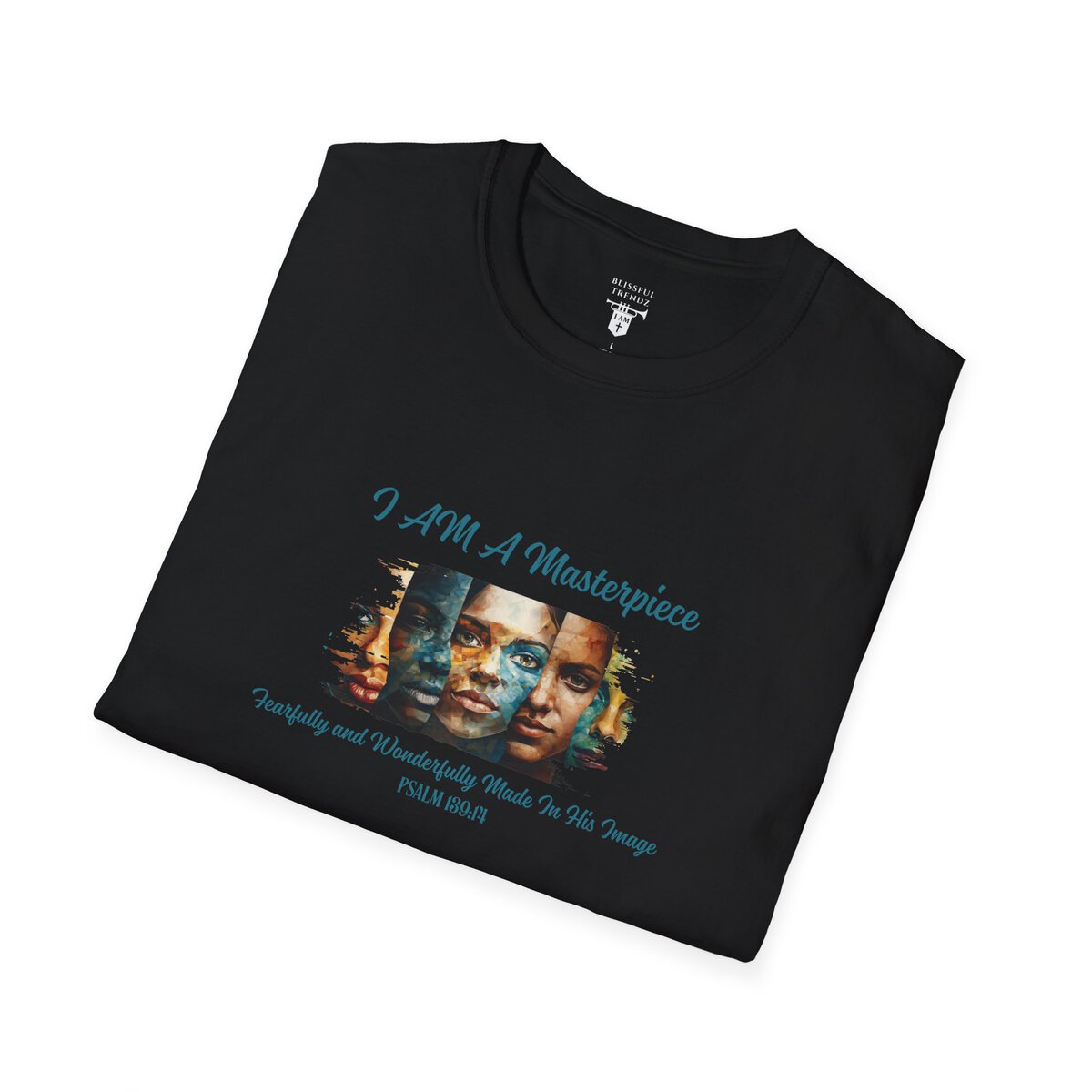 I AM A Masterpiece - Fearfully and Wonderfully Made In His Image - PSALM 139:14 - Unisex Softstyle T-Shirt - Image 9