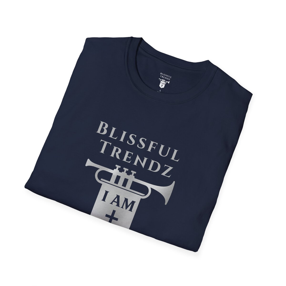 Blissful Trendz - I AM - Banners For The Battle - Raised For The Nations - GRY - Unisex Softstyle T-Shirt - Image 30