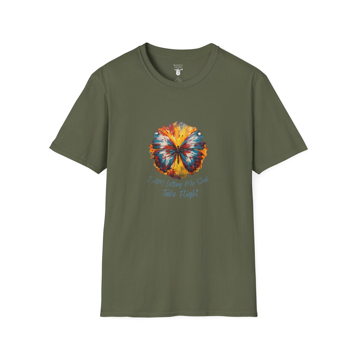 I AM Letting My Soul Take Flight - Butterfly - Unisex Softstyle T-Shirt - Image 19