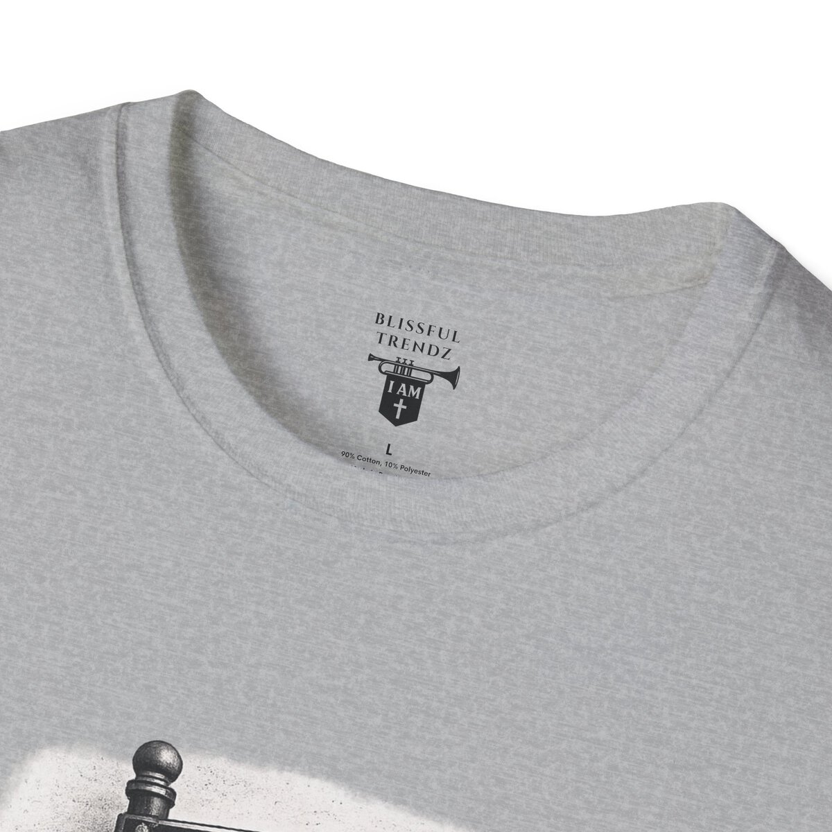THE WAY - I AM WALKING WITH THEE DAILY - GALATIANS 5:25 - BLCK-WHT - Unisex Softstyle T-Shirt - Image 14