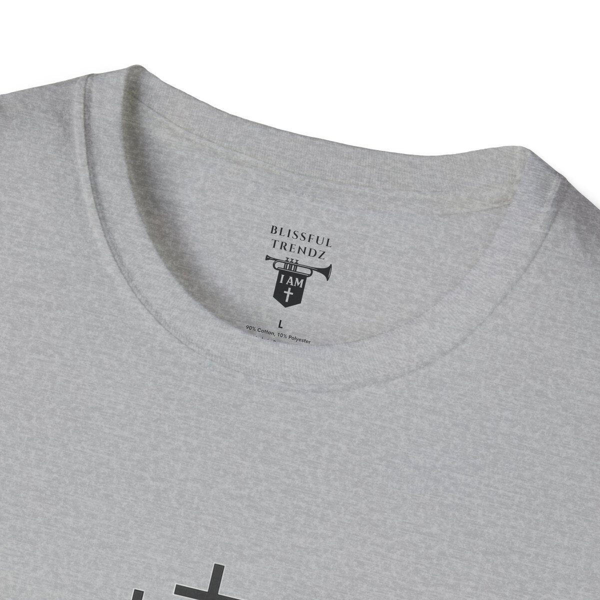 I AM Walking the Narrow Road - 1 JOHN 2:6 - Cross - BLK - Unisex Softstyle T-Shirt - Image 17