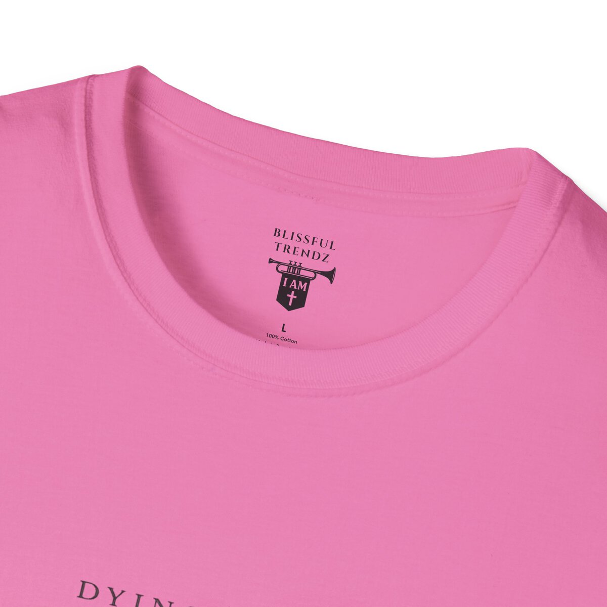 DYING DAILY - LIVING FULLY - LUKE 9:23 - TYPOGRAPHY - Unisex Softstyle T-Shirt - Image 44