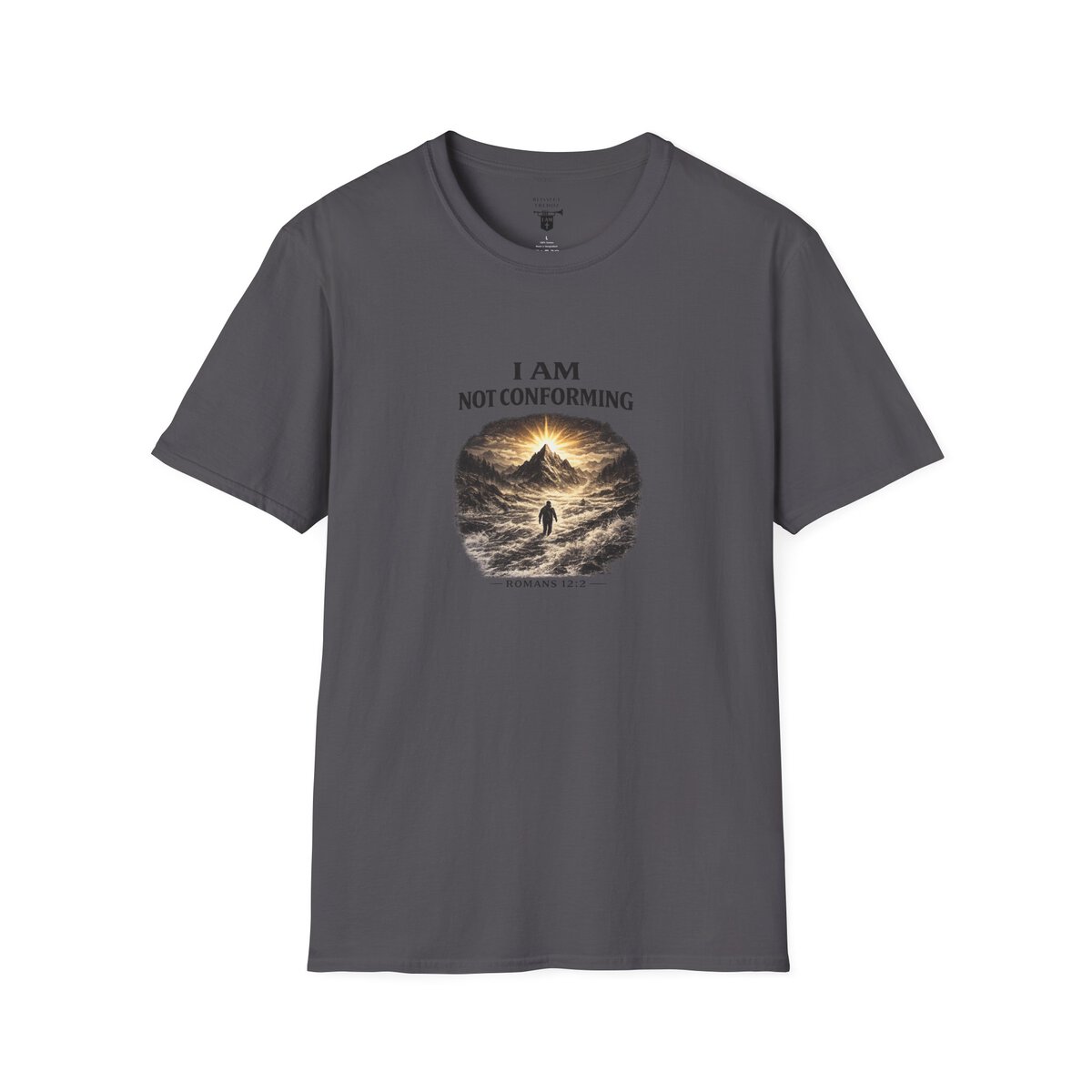 I AM Not Conforming - ROMANS 12:2 - Walking Against Current - Unisex Softstyle T-Shirt - Image 34
