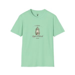 I AM the Light of the World - JOHN 8:12 - Lantern - Unisex Softstyle T-Shirt
