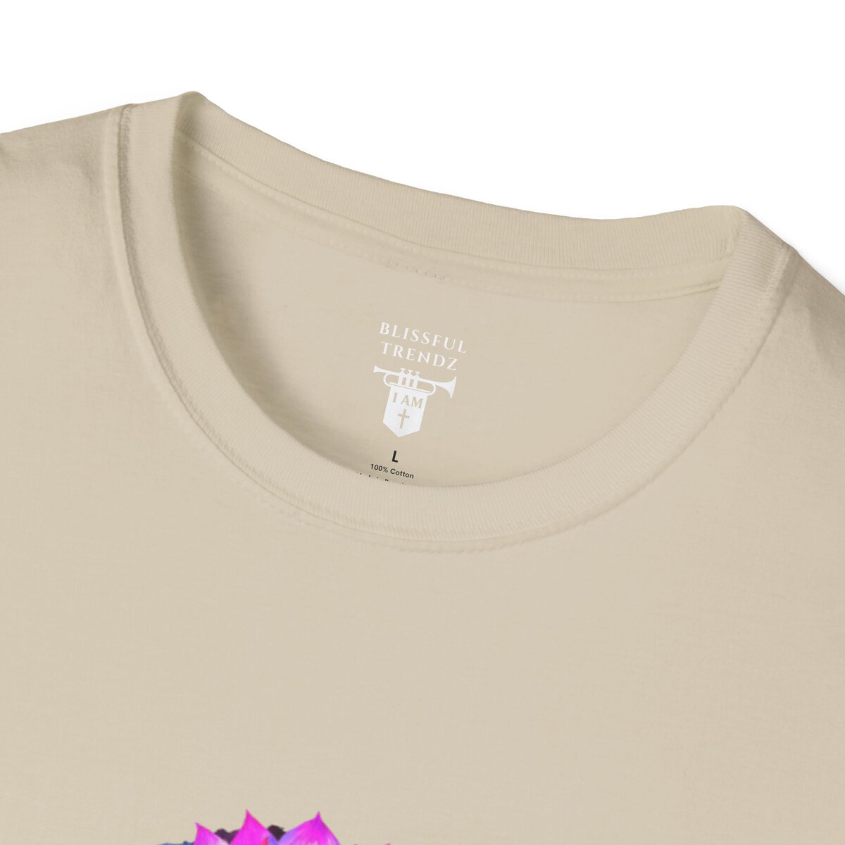 I AM Growing Into Something Beautiful - Lotus - Unisex Softstyle T-Shirt - Image 11