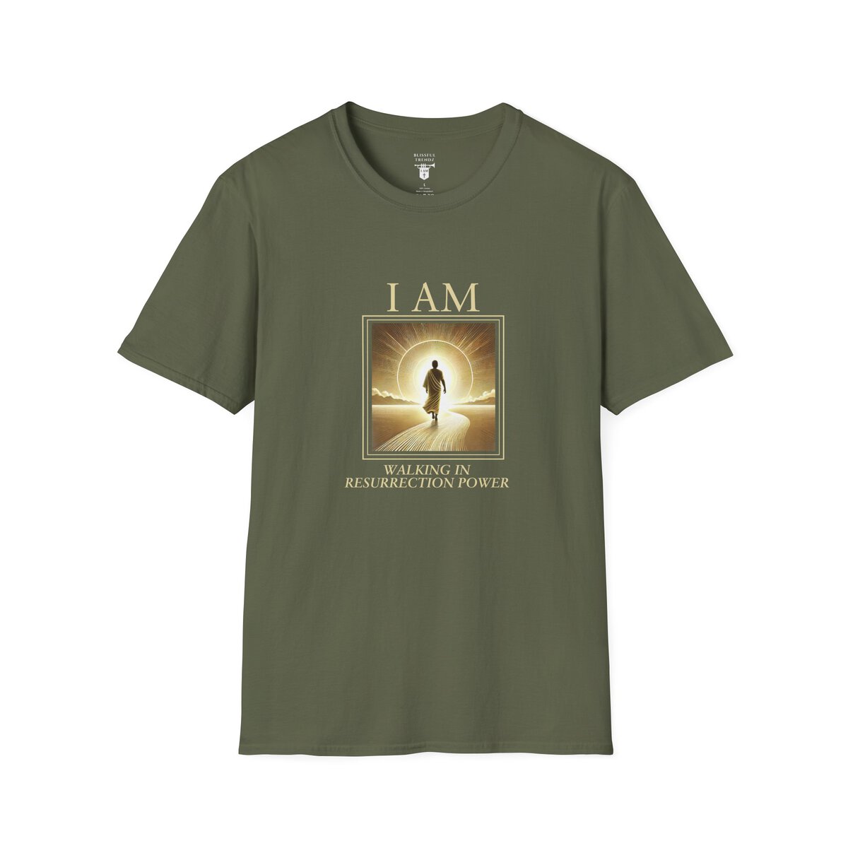 I AM Walking In Resurrection Power - Golden Path - Unisex Softstyle T-Shirt - Image 10