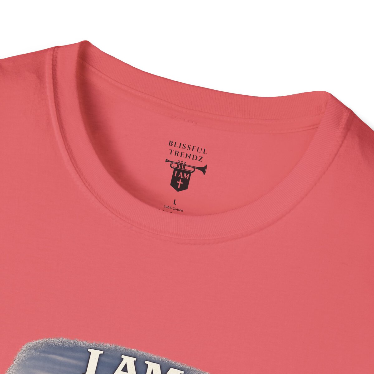 I AM REFINED BY FIRE - 1 PETER 1:7 - CAMPFIRE - Unisex Softstyle T-Shirt - Image 8