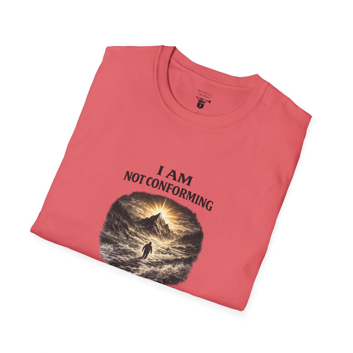 I AM Not Conforming - ROMANS 12:2 - Walking Against Current - Unisex Softstyle T-Shirt - Image 12