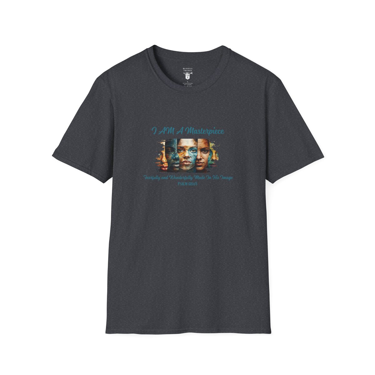 I AM A Masterpiece - Fearfully and Wonderfully Made In His Image - PSALM 139:14 - Unisex Softstyle T-Shirt - Image 25