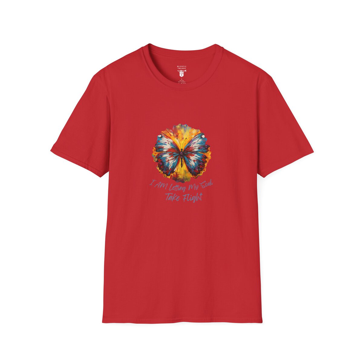 I AM Letting My Soul Take Flight - Butterfly - Unisex Softstyle T-Shirt - Image 34