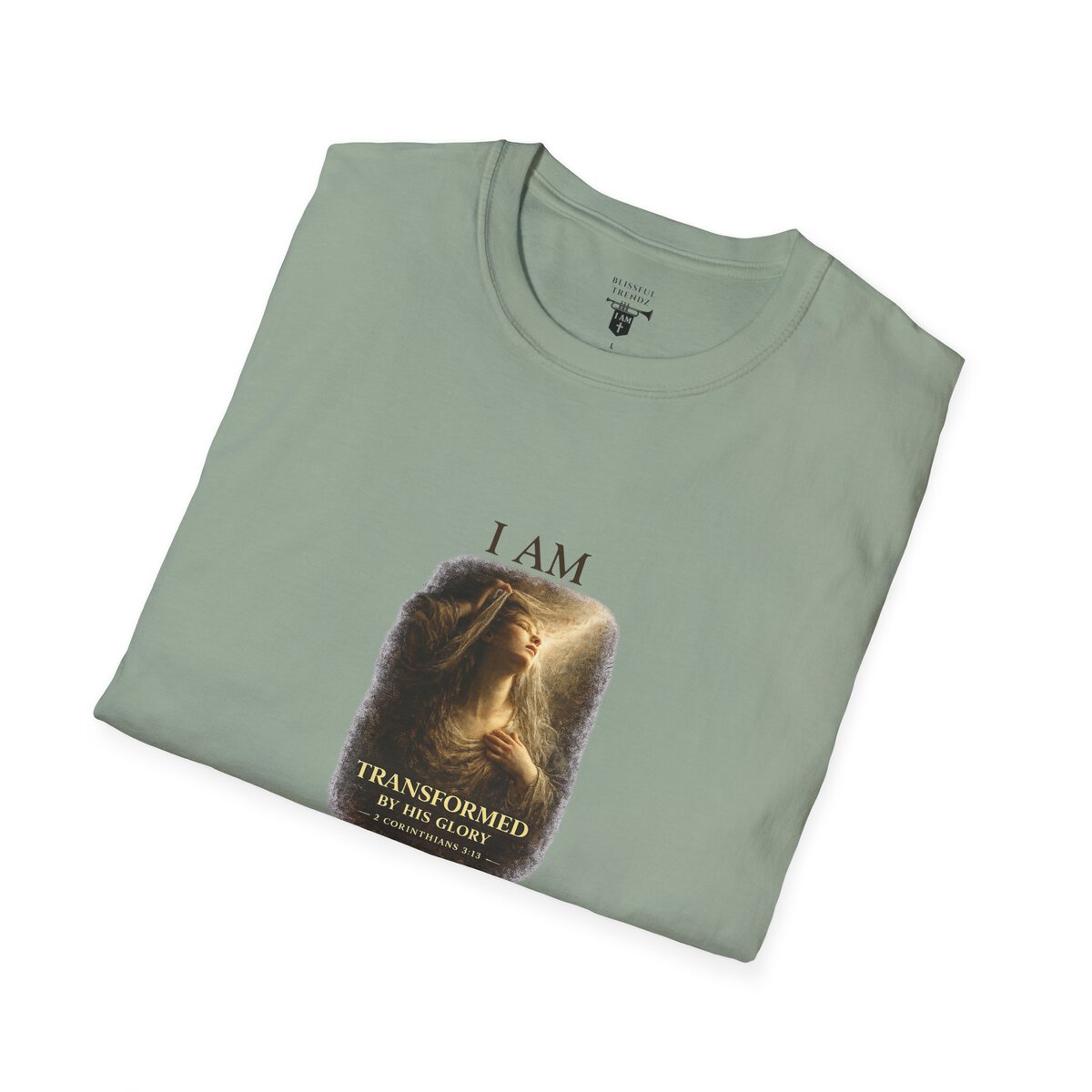 I AM Transformed By His Glory - 2 CORINTHIANS 3:18 - Veil Lifted - Unisex Softstyle T-Shirt - Image 18
