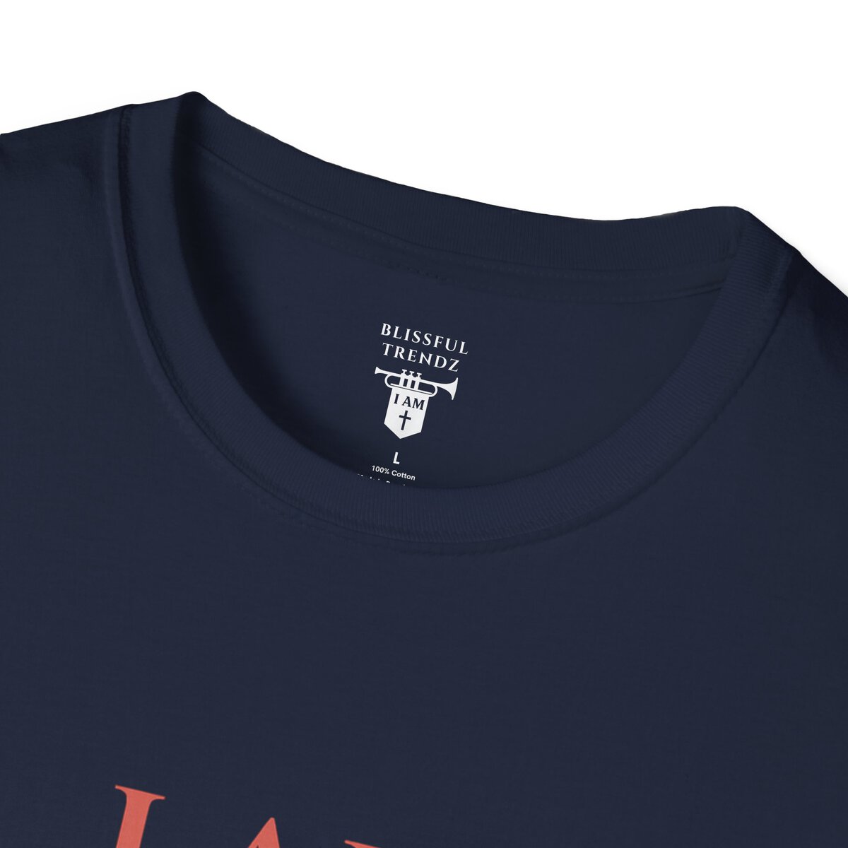 I AM Living a Christlike Life - 1 John 2:6 - Olive Branch - Unisex Softstyle T-Shirt - Image 2